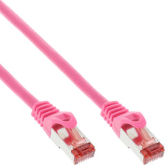 Patchkabel, S/FTP (PiMf), Cat.6, 250MHz, PVC, Kupfer, pink, 3m