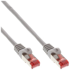 Patchkabel, S/FTP (PiMf), Cat.6, 250MHz, PVC, Kupfer, grau, 5m