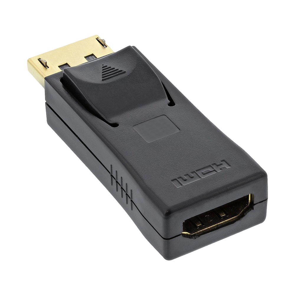 DisplayPort Adapter, DisplayPort Stecker auf HDMI Buchse, 4K2K, mit Audio, schwarz