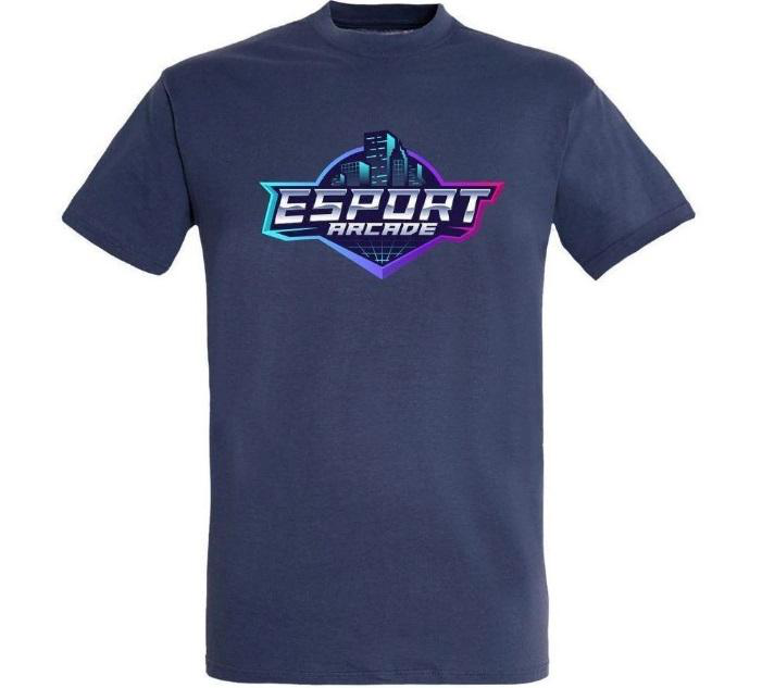 Esport Arcade - T-Shirt Navy - Big Logo Colour