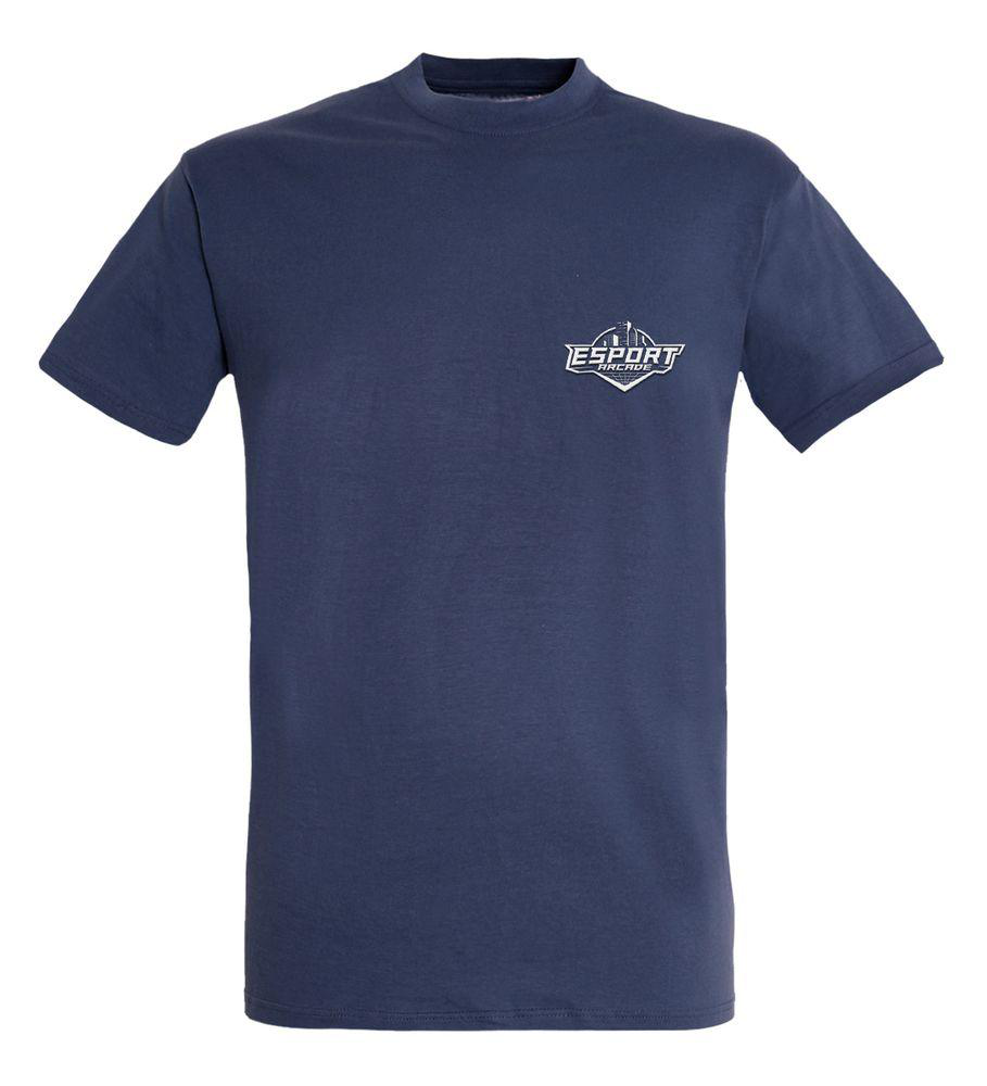 Esport Arcade - T-Shirt Blue - Small Logo White