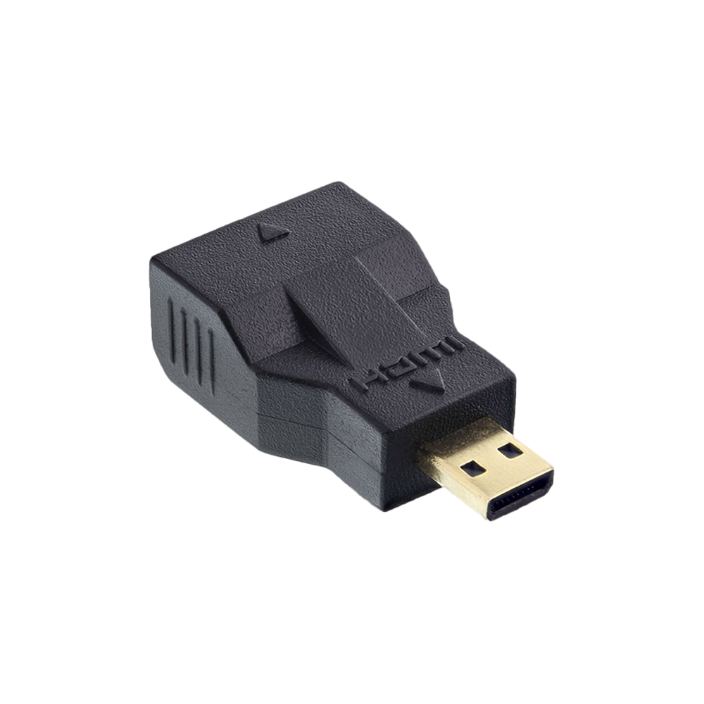 HDMI Adapter, Mini HDMI C Buchse auf Micro HDMI D Stecker, 4K2K kompatibel, vergoldete Kontakte