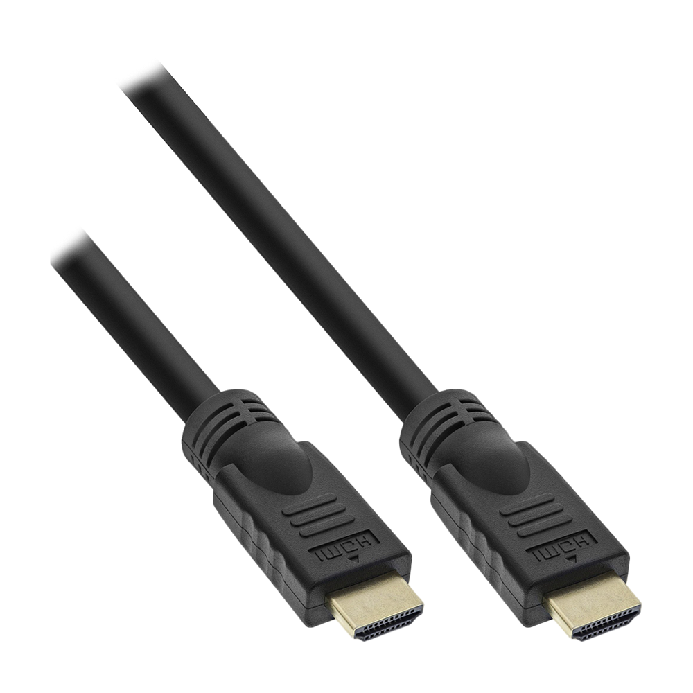HDMI Kabel, HDMI-High Speed mit Ethernet, Premium, 4K2K, Stecker / Stecker, schwarz / gold, 10m