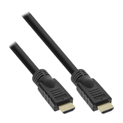 HDMI Kabel, HDMI-High Speed mit Ethernet, Premium, 4K2K, Stecker / Stecker, schwarz / gold, 10m