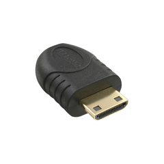 HDMI Adapter, Mini HDMI C Stecker auf Micro HDMI D Buchse, vergoldete Kontakte