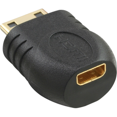 HDMI Adapter, Mini HDMI C Stecker auf Micro HDMI D Buchse, vergoldete Kontakte