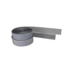 Kabelbinder, Klettverschlussband 2-teilig, 25mm, grau, 3m
