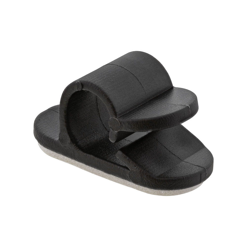 Kabelmanager, mit Klebesockel, 2,8cm, schwarz