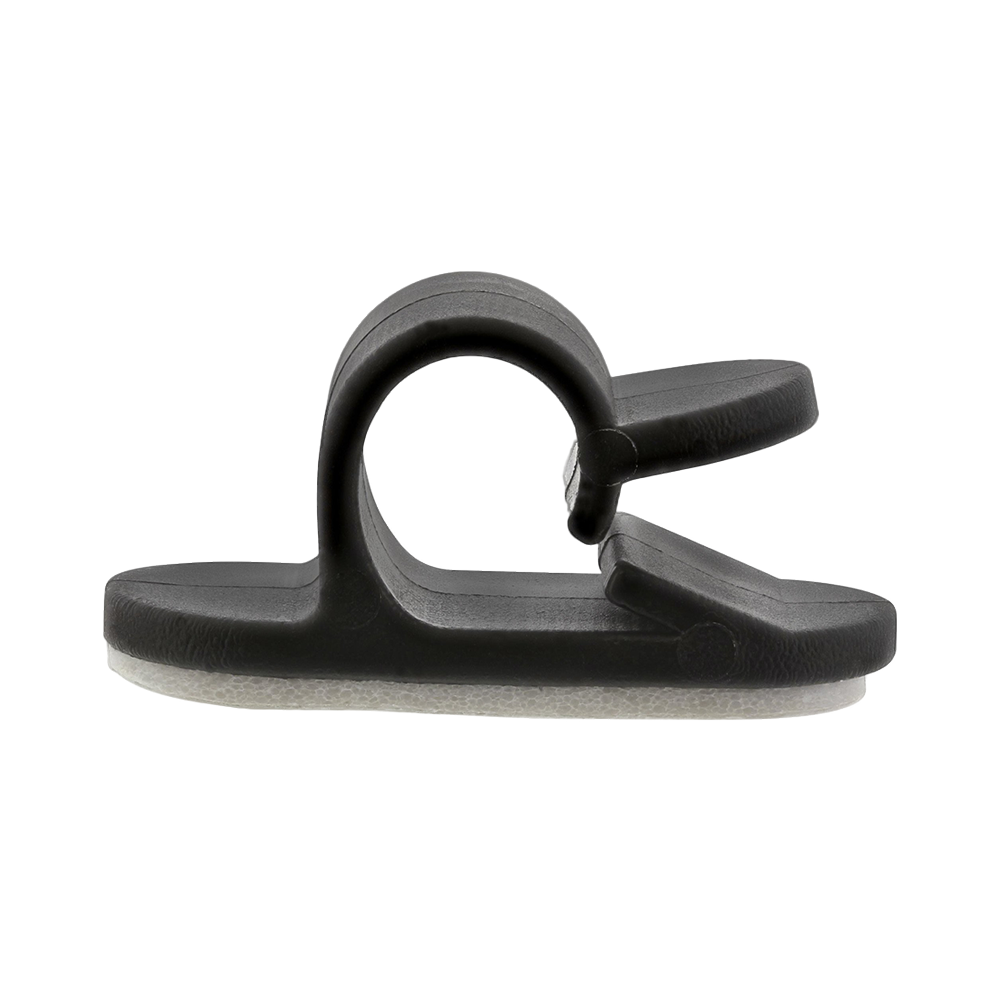Kabelmanager, mit Klebesockel, 2,8cm, schwarz