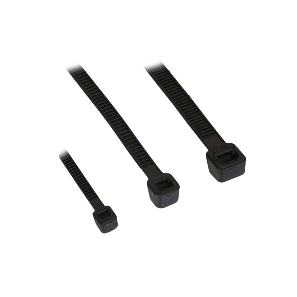 Kabelbinder, Länge 370mm, Breite 3,6mm, schwarz, 100 Stück