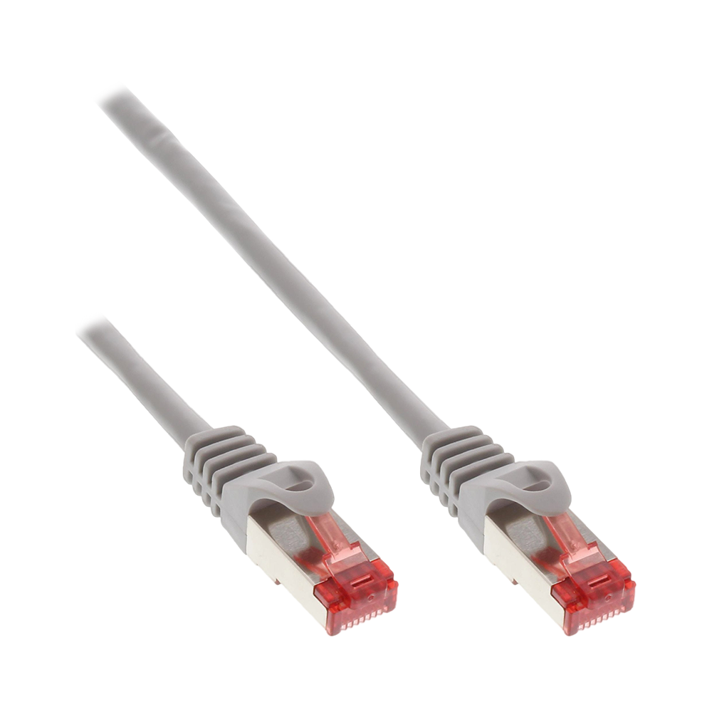 Patchkabel, S/FTP (PiMf), Cat.6, 250MHz, PVC, Kupfer, grau, 3m
