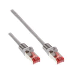 Patchkabel, S/FTP (PiMf), Cat.6, 250MHz, PVC, Kupfer, grau, 3m
