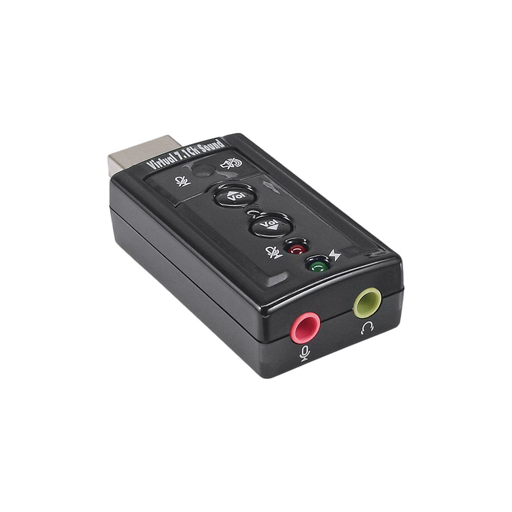 USB Audio Soundkarte, mit virtuellem 7.1 Surround Sound