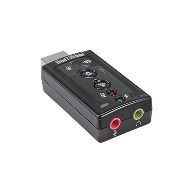 USB Audio Soundkarte, mit virtuellem 7.1 Surround Sound