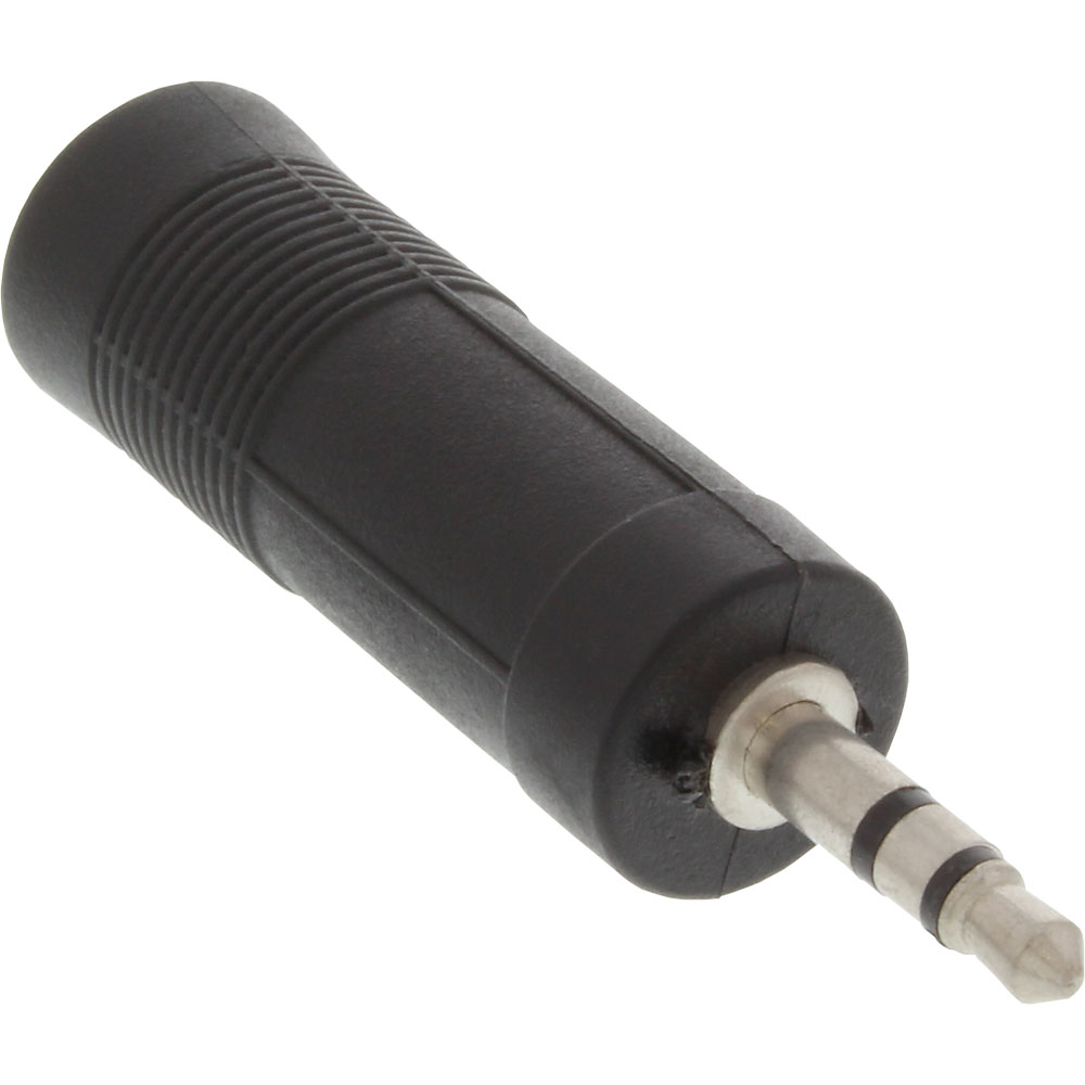Audio Adapter, 3,5mm Klinke Stecker Stereo an 6,3mm Klinke Buchse, Stereo